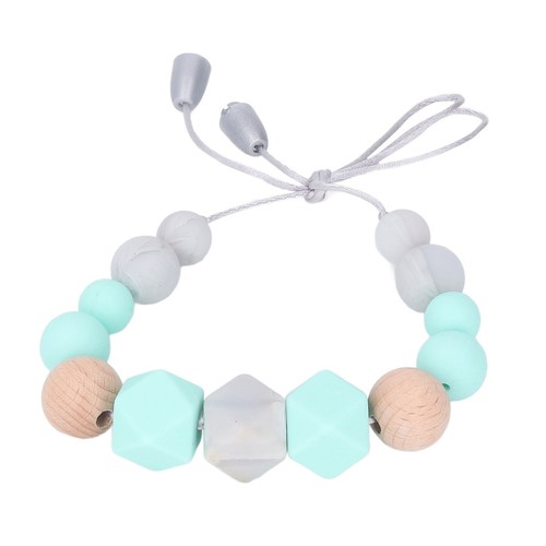 Teething necklace soft beaded - teething,