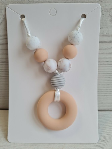 Silicone teething necklace - silicone,