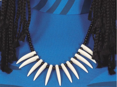 Tribal teeth necklace - tribal,