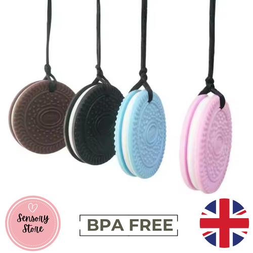 Cookie chew necklace - cookie, sensory