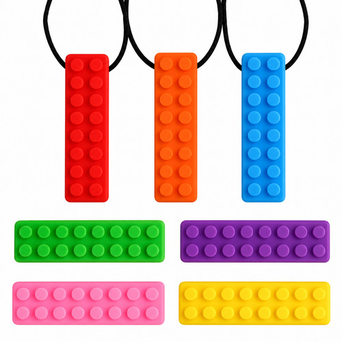 Brick chew necklace chewlery - brick,