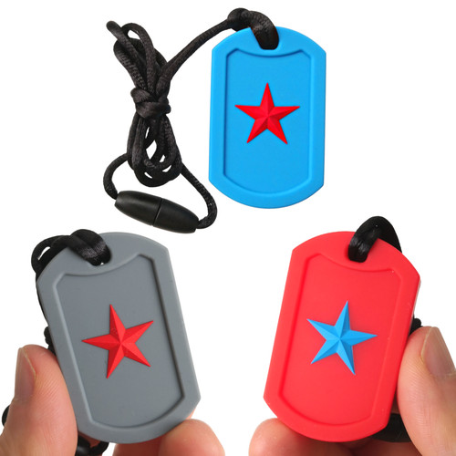 Star chew necklace - star, sensory