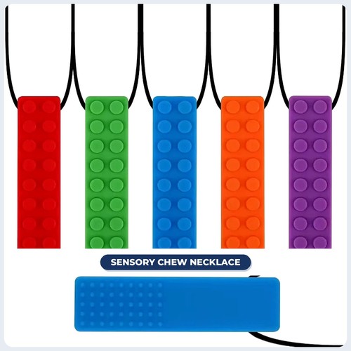 Brick chew necklace - necklace, chewlery