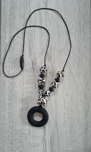 Silicone teething necklace - silicone,