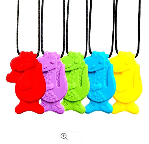 Dino sensory chew necklace - sensory,